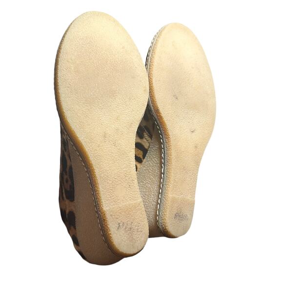 J.Crew Macalister Leopard Calf Hair Wedge Booties - Size 7 - Picture 4 of 10